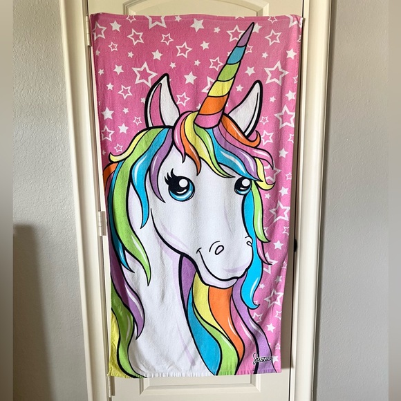 Justice Brand Unicorn Beach Towel - Picture 1 of 5